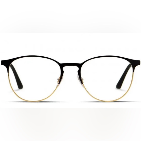 Ray-Ban RX6375 Eyeglasses. Black & Gold Frames with demo lenses - Picture 2 of 6